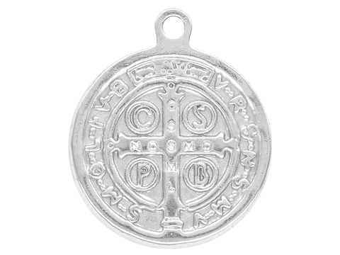 MEDALLA  ACERO SAN BENITO 12MM 
