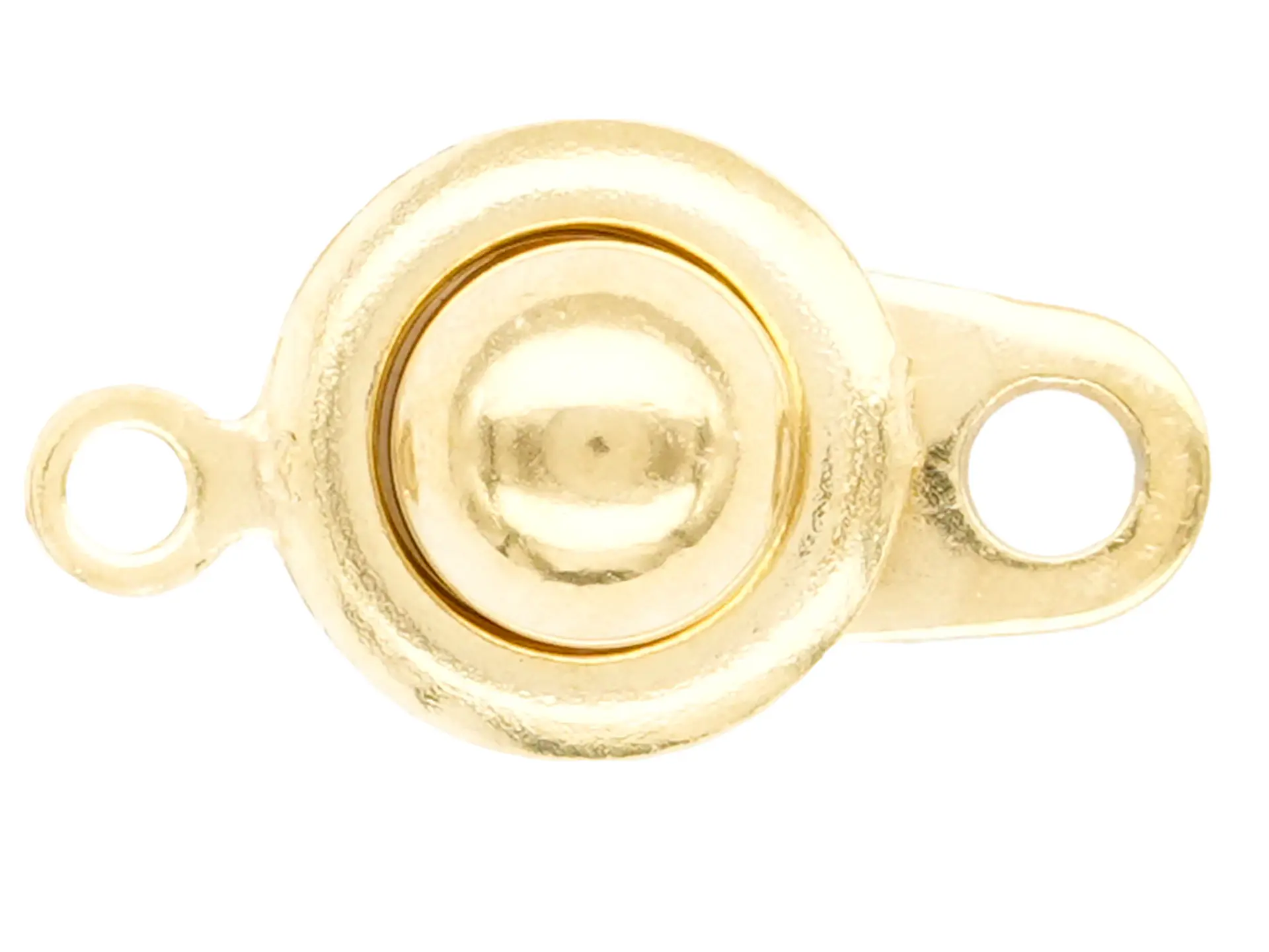 ACERO DORADO BROCHE PRESION REDONDO 8MM  1