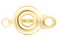 ACERO DORADO BROCHE PRESION REDONDO 8MM  - Miniatura 1