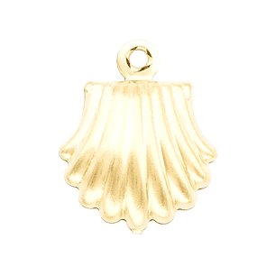 ACERO DORADO DIJE CONCHA 14MM 