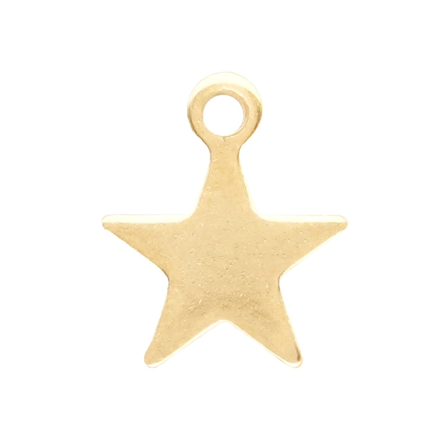 ACERO DORADO DIJE ESTRELLA 10MM  1
