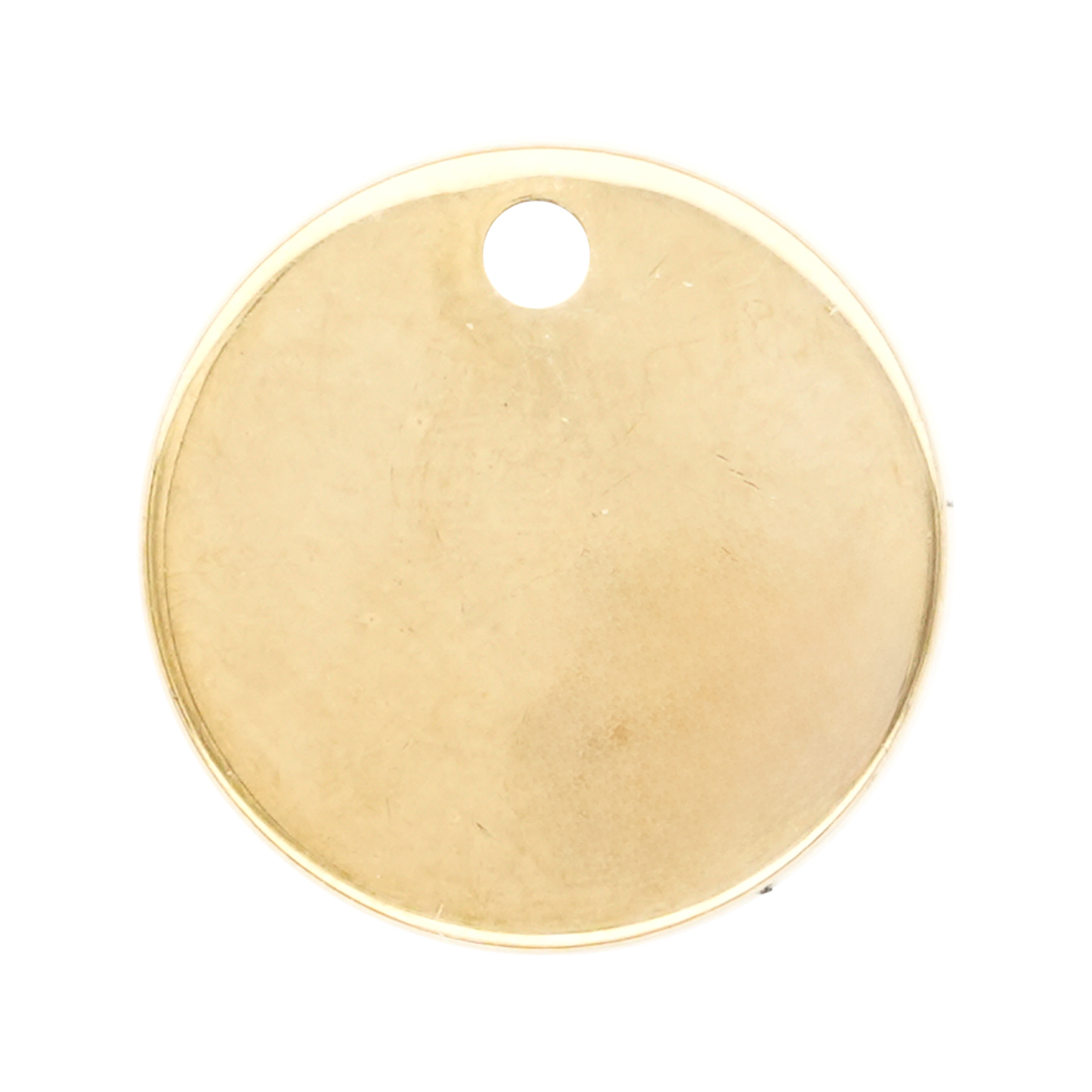 ACERO DORADO DIJE REDONDO 12MM  1