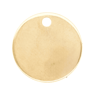 ACERO DORADO DIJE REDONDO 12MM 