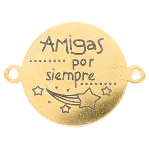 ACERO DORADO 16MM AMIGAS POR SIEMPRE