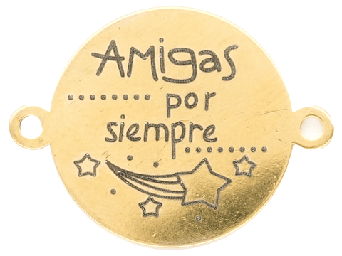 ACERO DORADO 16MM AMIGAS POR SIEMPRE