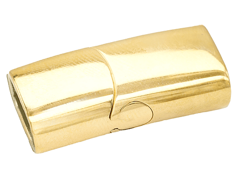 ACERO DORADO BROCHE IMAN PULSERA 12*6MM 