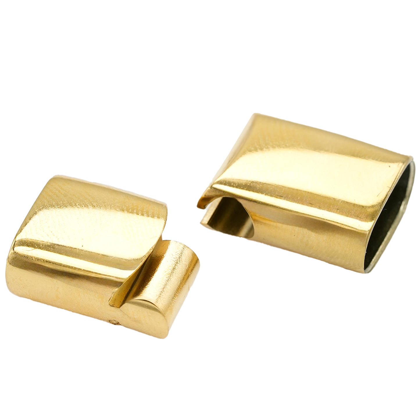 ACERO DORADO BROCHE IMAN PULSERA 12*6MM  2