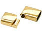 ACERO DORADO BROCHE IMAN PULSERA 12*6MM  - Miniatura 2