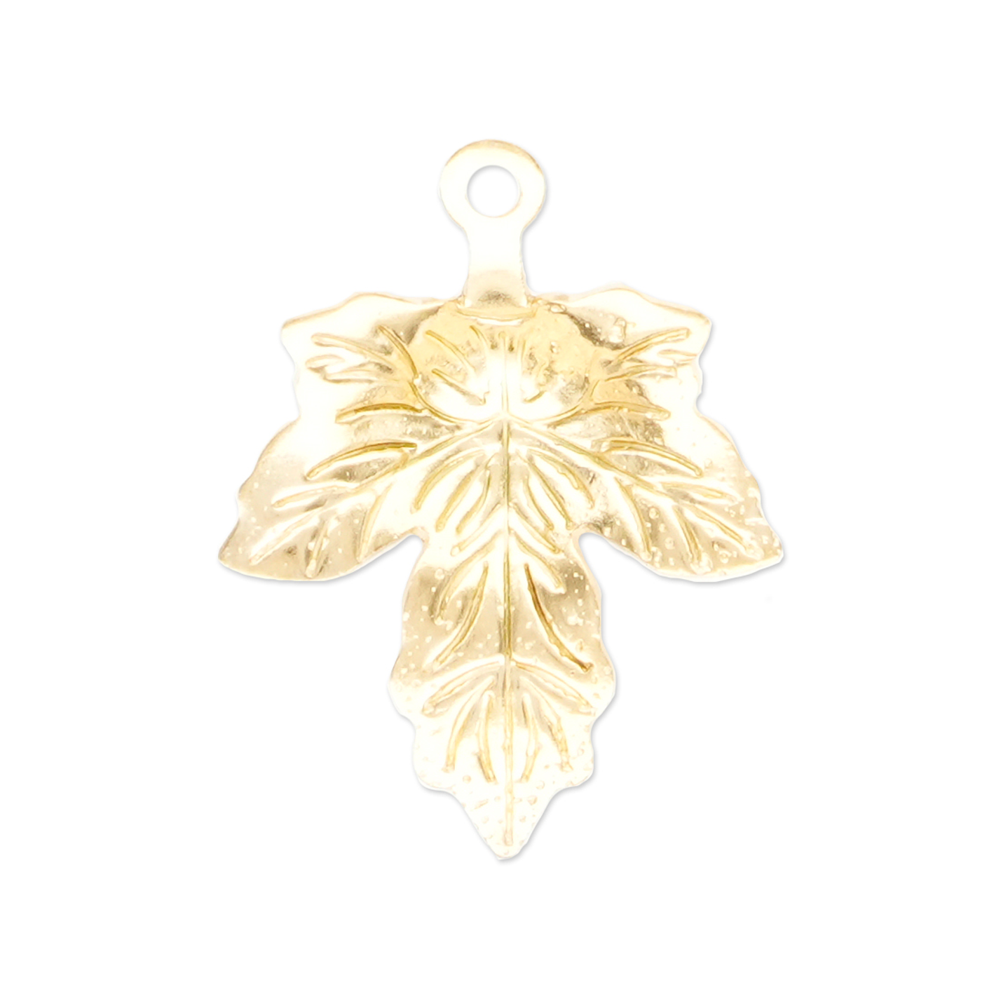 ACERO DORADO DIJE HOJA CANADIENSE 15MM 1