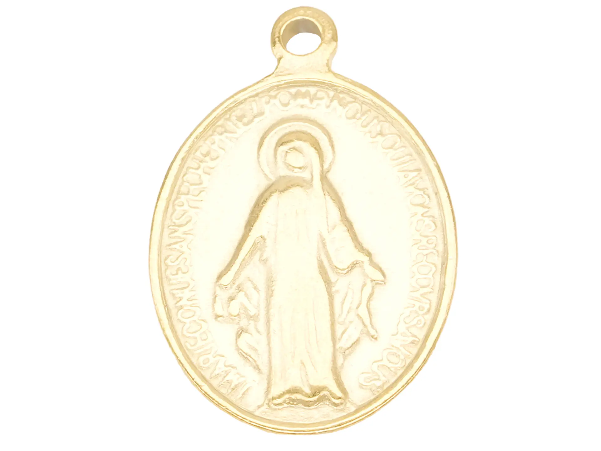 ACERO DORADO DIJE VIRGEN MILAGROSA 20MM 1