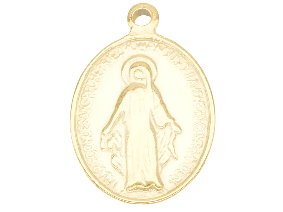 ACERO DORADO DIJE VIRGEN MILAGROSA 20MM 1