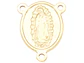 ACERO DORADO CRUCERO VIRGEN GUADALUPE 20MM - Miniatura 1