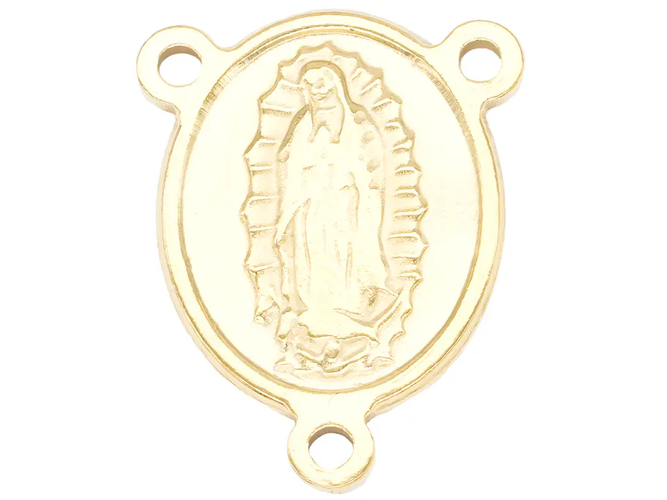 ACERO DORADO CRUCERO VIRGEN GUADALUPE 20MM 1
