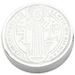 ACERO PLATEADO MEDALLA SAN BENITO RELIEVE 15MM - thumbnail 1