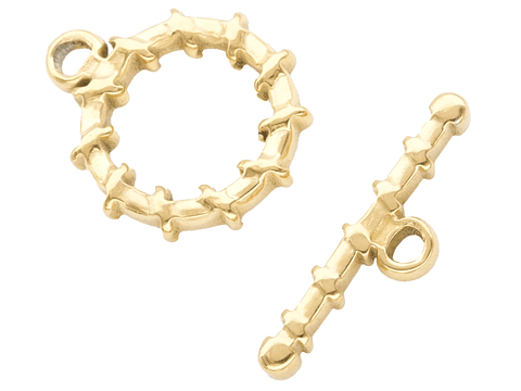 ACERO DORADO BROCHE SALVAVIDAS 15MM 