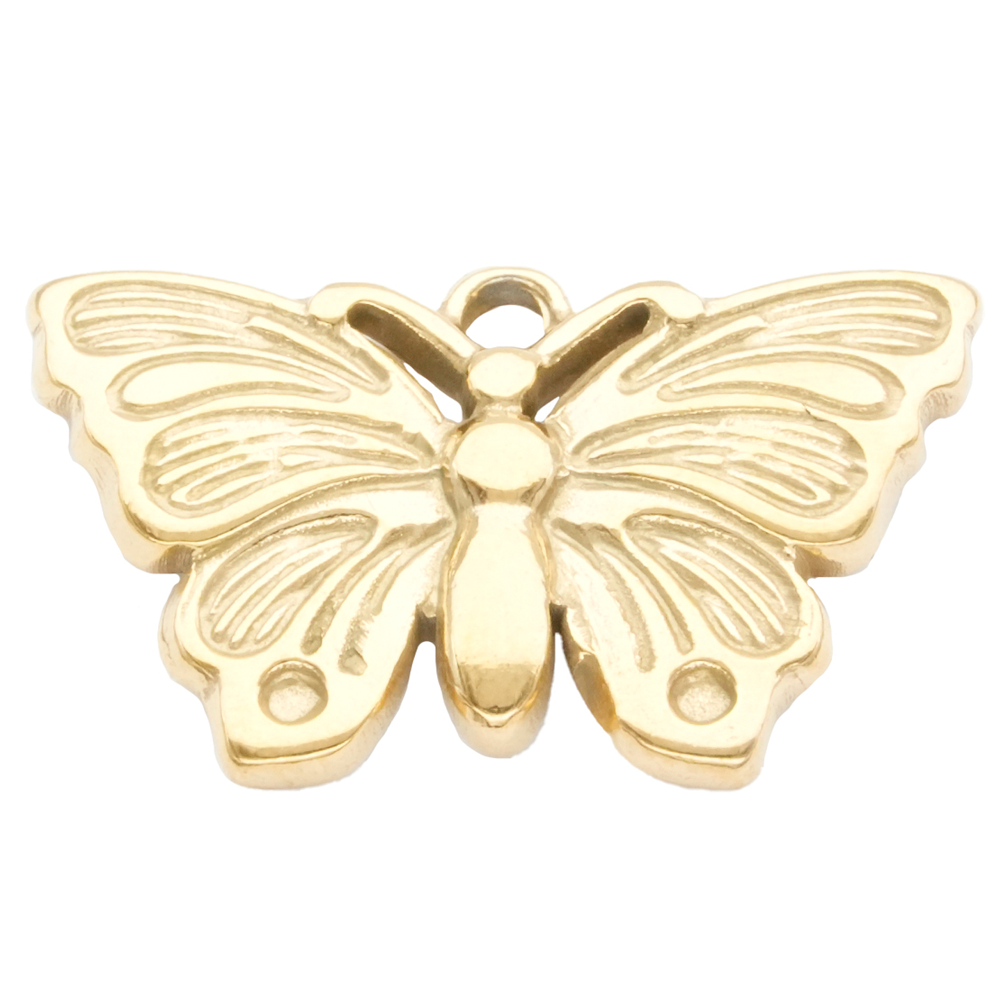 ACERO DORADO DIJE MARIPOSA 22MM 1
