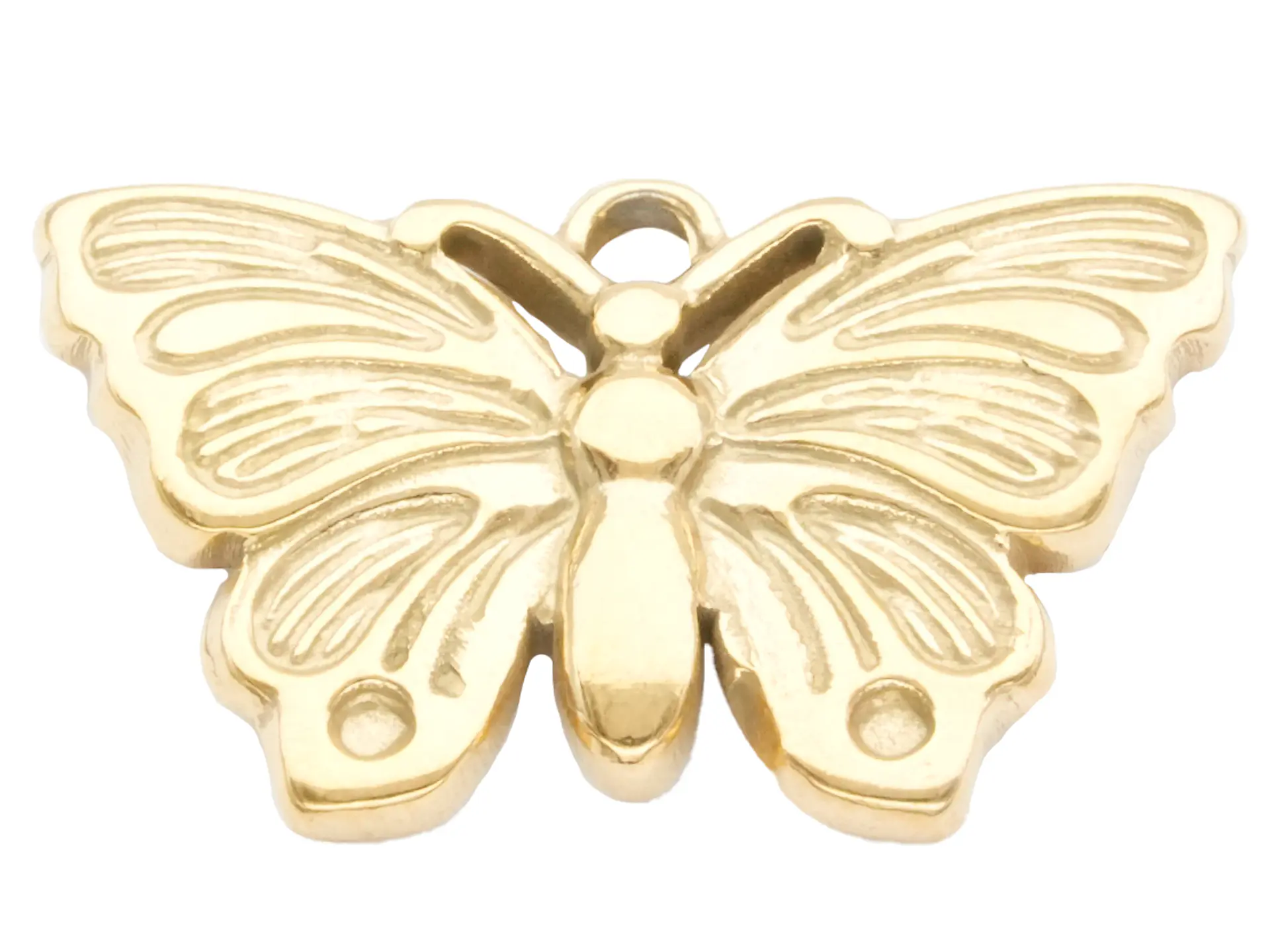 ACERO DORADO DIJE MARIPOSA 22MM 1