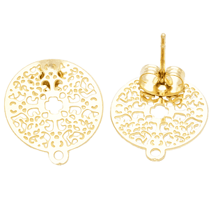 ACERO DORADO TOPO FILIGRANA 15MM