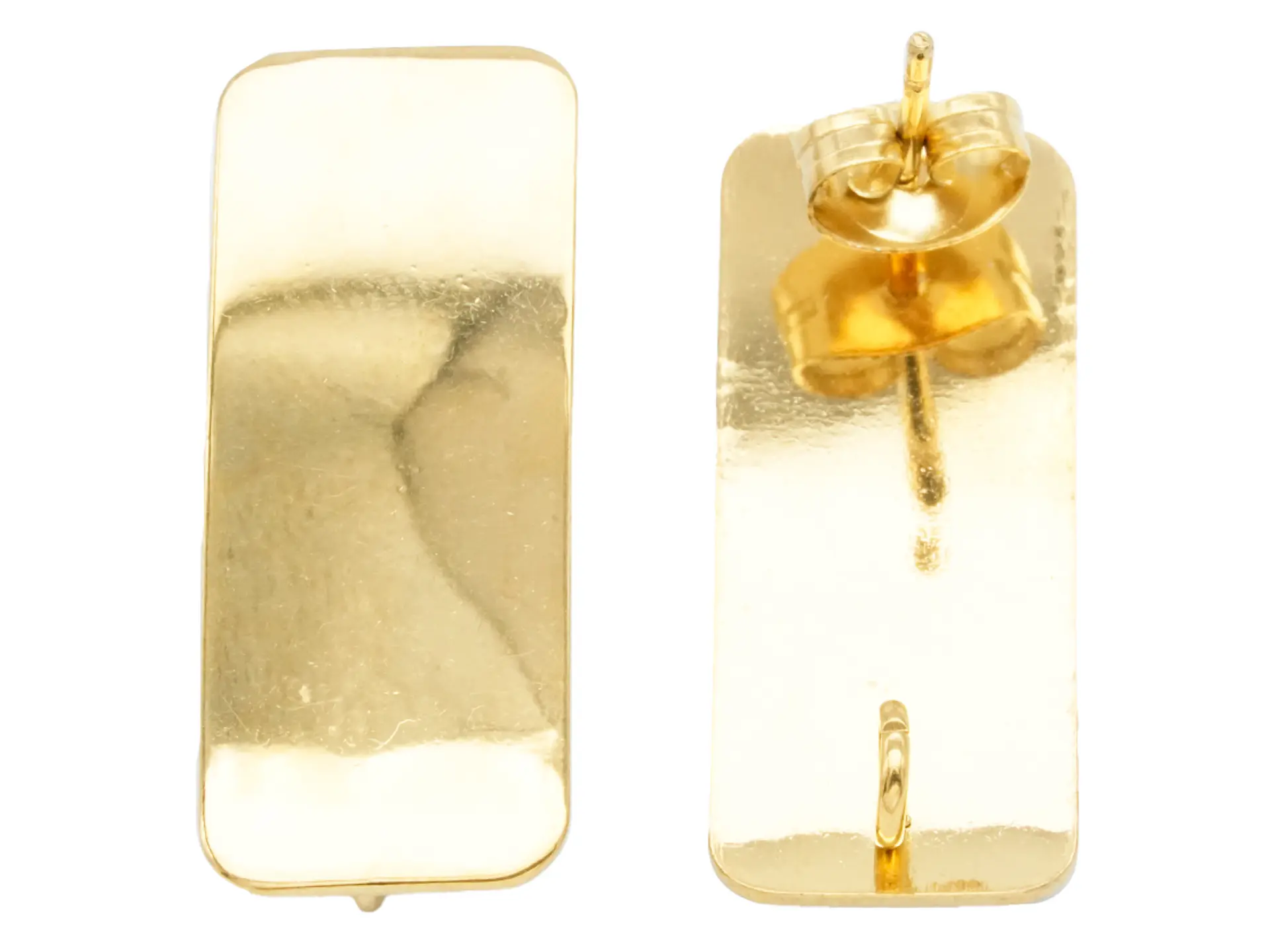TOPO ACERO DORADO RECTANGULO 10*25MM 1