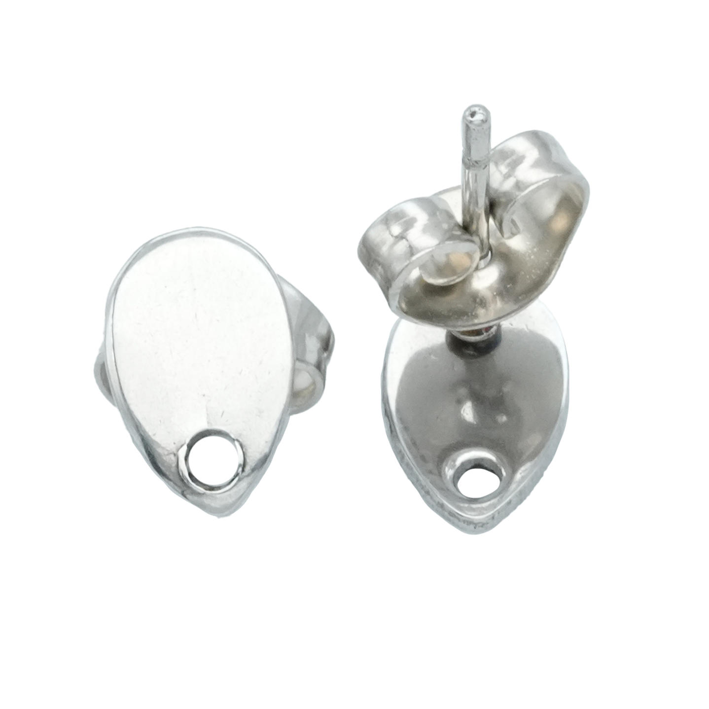 TOPO ACERO FORMA LAGRIMA PAR 8*5MM  1