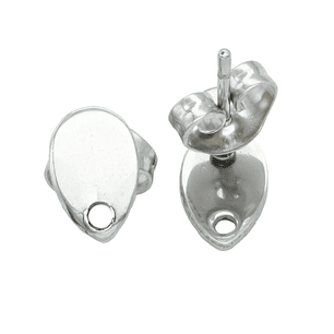 TOPO ACERO FORMA LAGRIMA PAR 8*5MM 