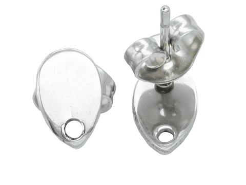 TOPO ACERO FORMA LAGRIMA PAR 8*5MM 