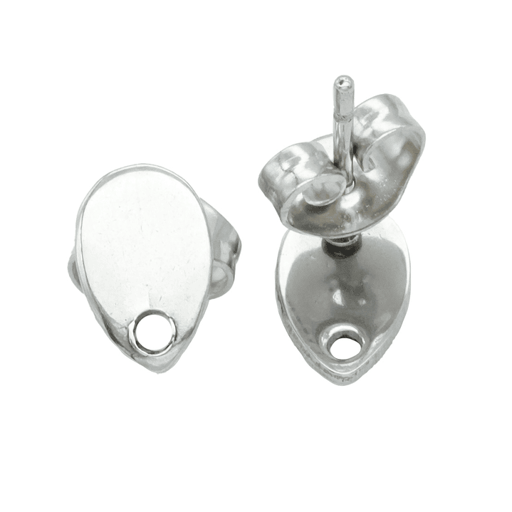 TOPO ACERO FORMA LAGRIMA PAR 8*5MM  1