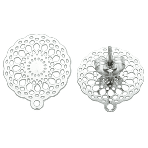 ACERO PLATEADO TOPO 9 FILIGRANA 14MM 