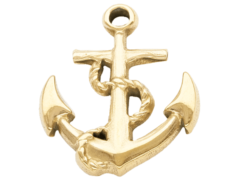 ACERO DORADO DIJE ANCLA 20MM