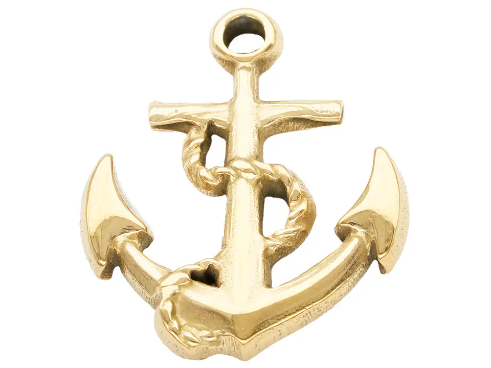 ACERO DORADO DIJE ANCLA 20MM 1