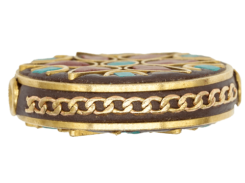 TIBETANO SEPARADOR 167   30*8MM ESTRELLA ROJA 