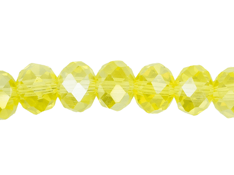 CRISTAL MURANO AMARILLO TRANSPARENTE AB # 8MM