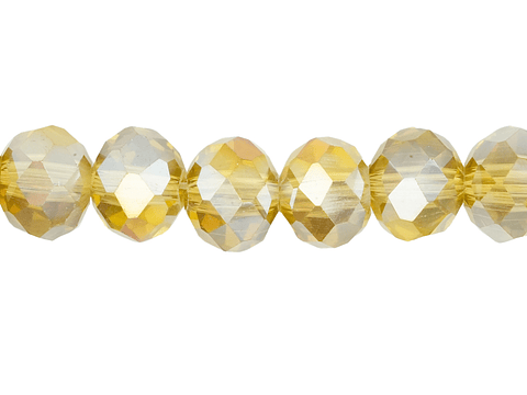 CRISTAL MURANO CAFE MIEL TRANSPARENTE AB # 8MM