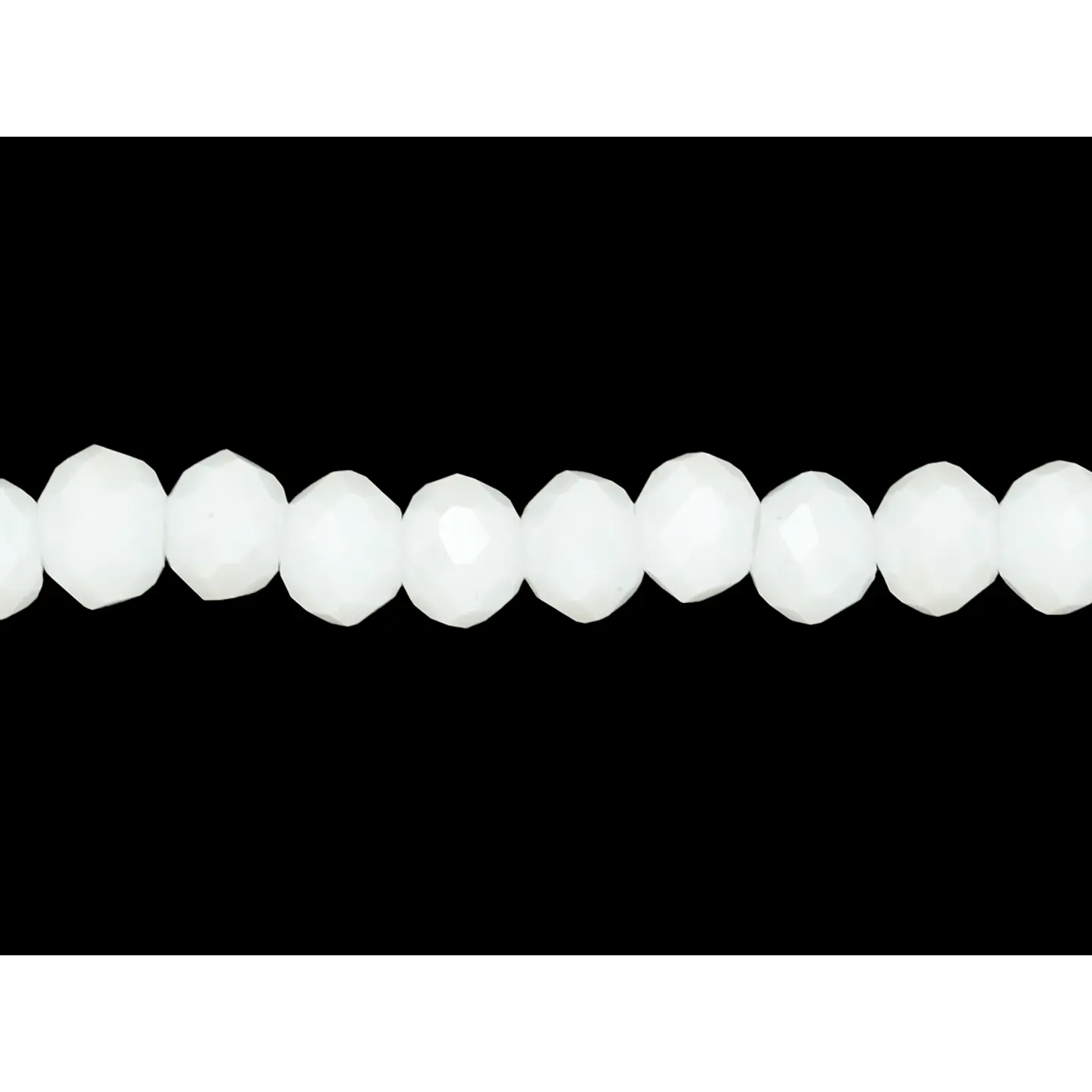 CRISTAL MURANO BLANCO MATE AB # 6MM 1