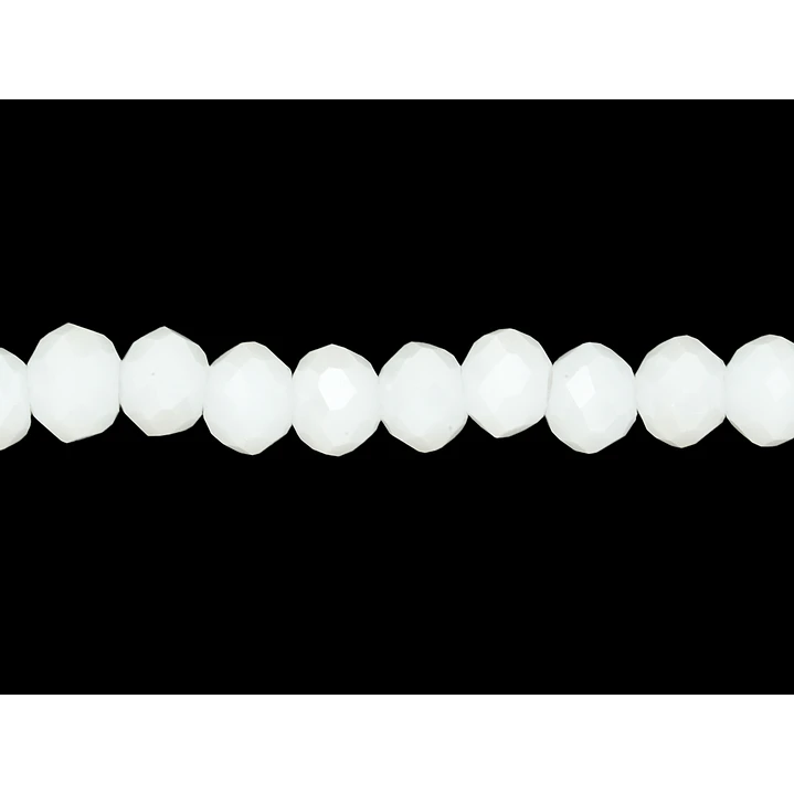 CRISTAL MURANO BLANCO MATE AB # 6MM 1