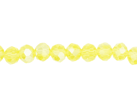 CRISTAL MURANO AMARILLA TRANSPARENTE AB # 6MM