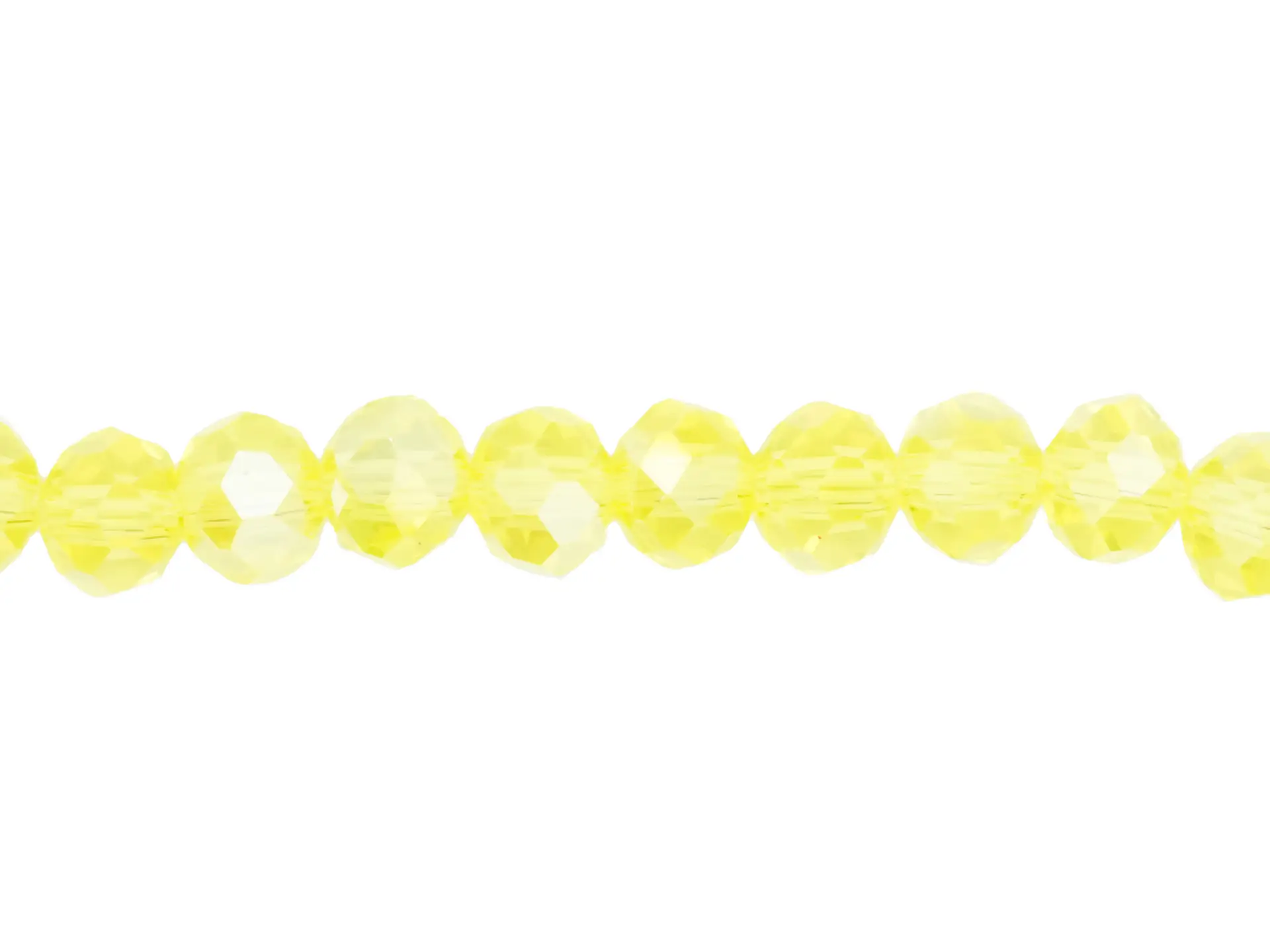 CRISTAL MURANO AMARILLA TRANSPARENTE AB # 6MM 1