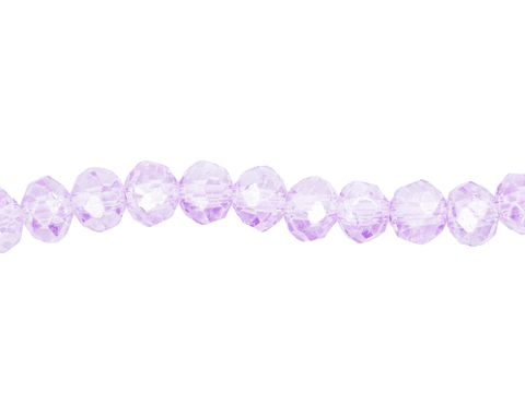 CRISTAL MURANO LILA TRANSPARENTE AB # 6MM