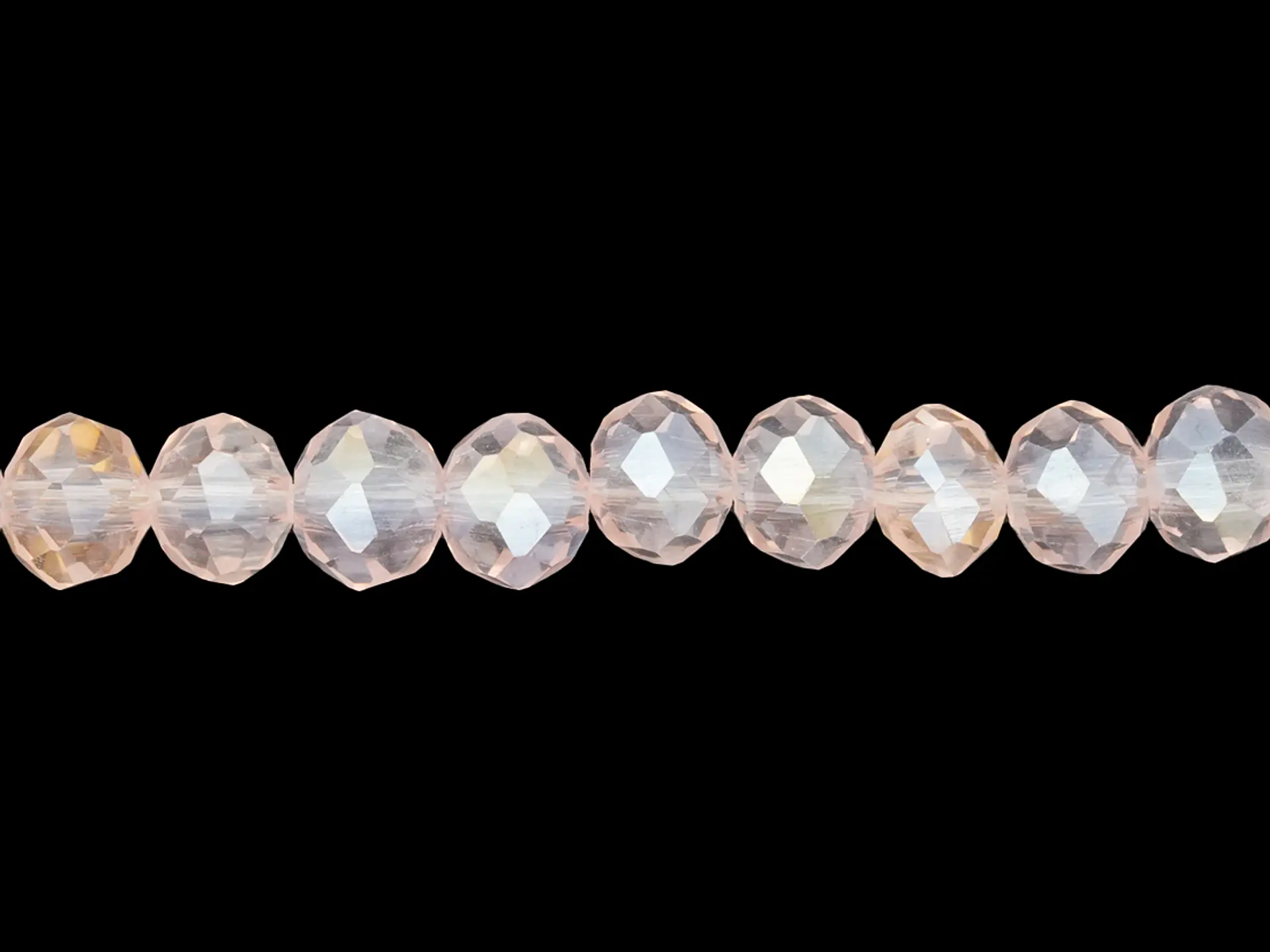 CRISTAL MURANO ROSADA TRANSPARENTE AB # 6MM 1