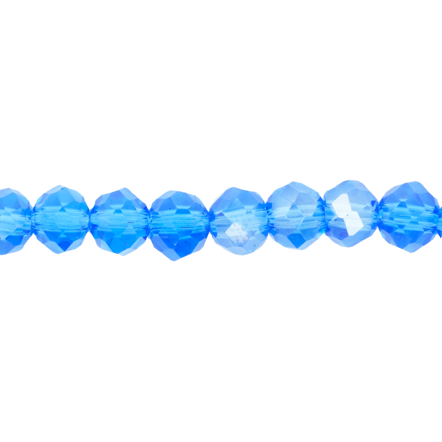 CRISTAL MURANO AZUL COBALTO TRANSPARENTE AB # 6MM 1