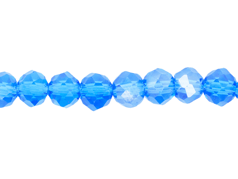 CRISTAL MURANO AZUL COBALTO TRANSPARENTE AB # 6MM