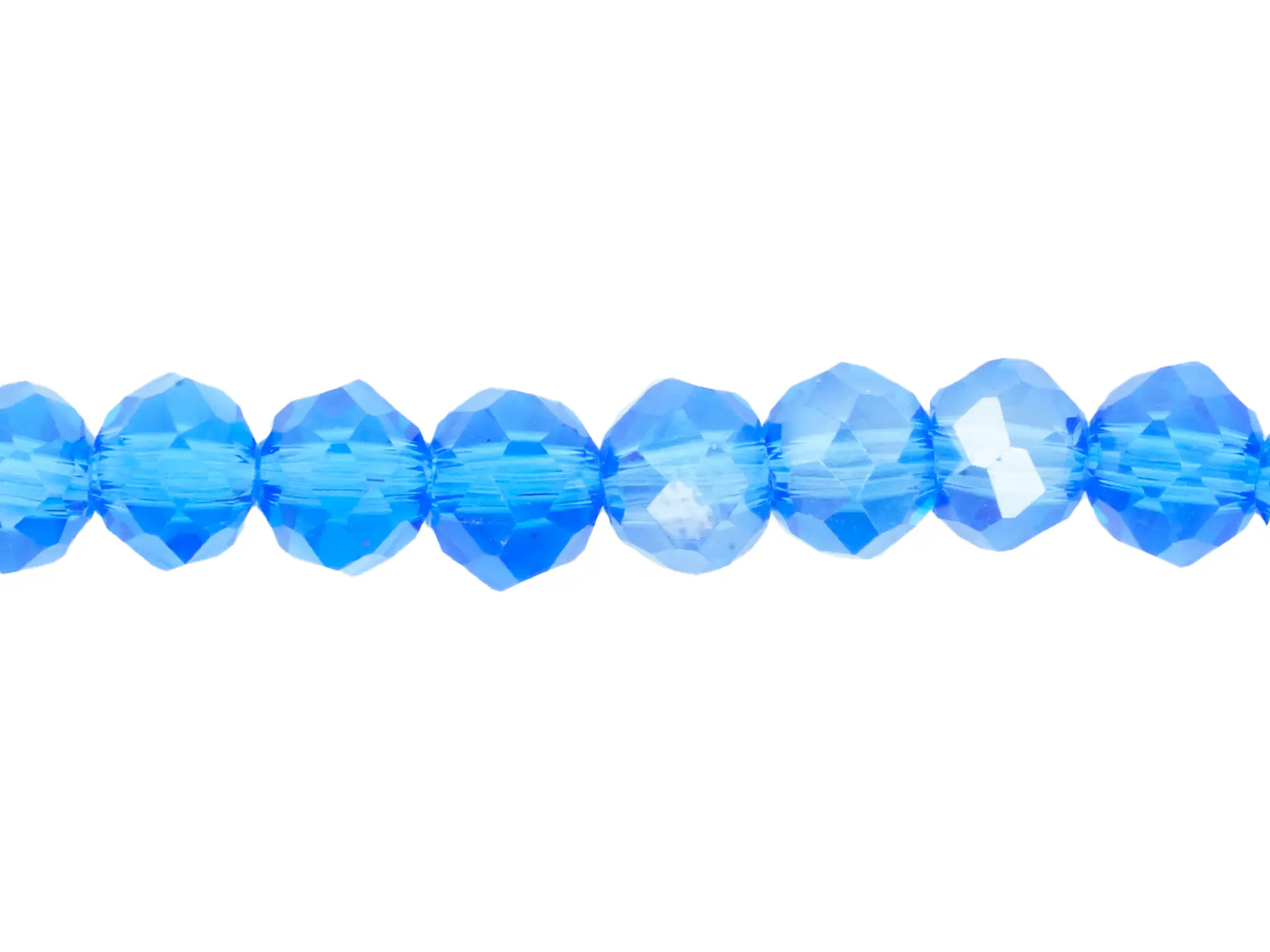 CRISTAL MURANO AZUL COBALTO TRANSPARENTE AB # 6MM 1