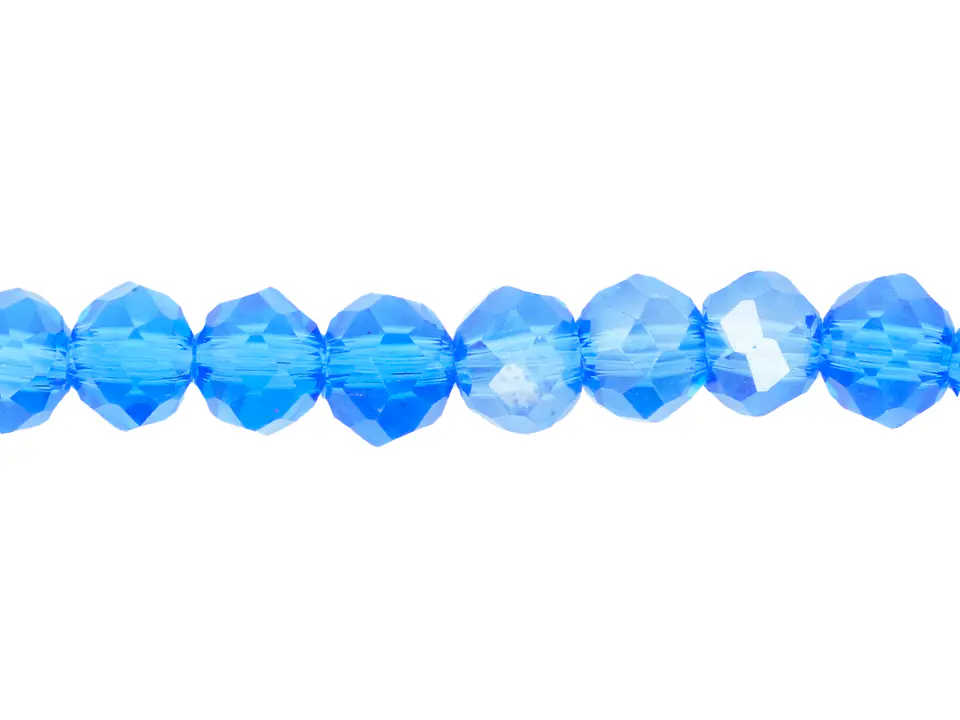 CRISTAL MURANO AZUL COBALTO TRANSPARENTE AB # 6MM 1