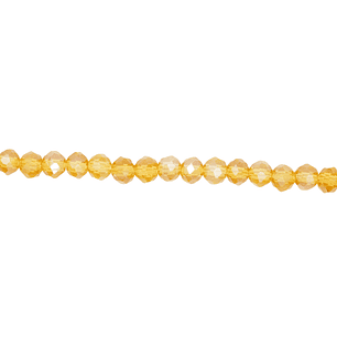 CRISTAL MURANO CAFE MIEL TRANSPARENTE AB # 4MM