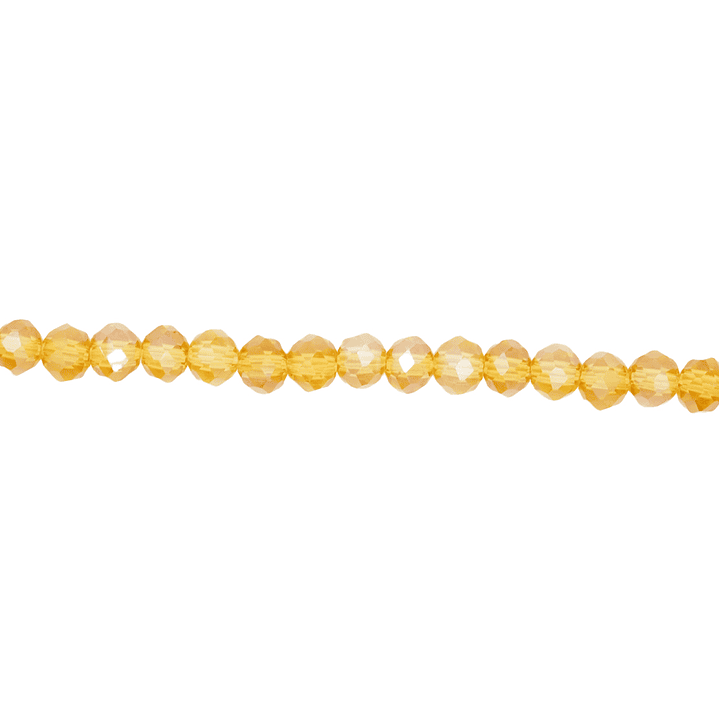 CRISTAL MURANO CAFE MIEL TRANSPARENTE AB # 4MM 1