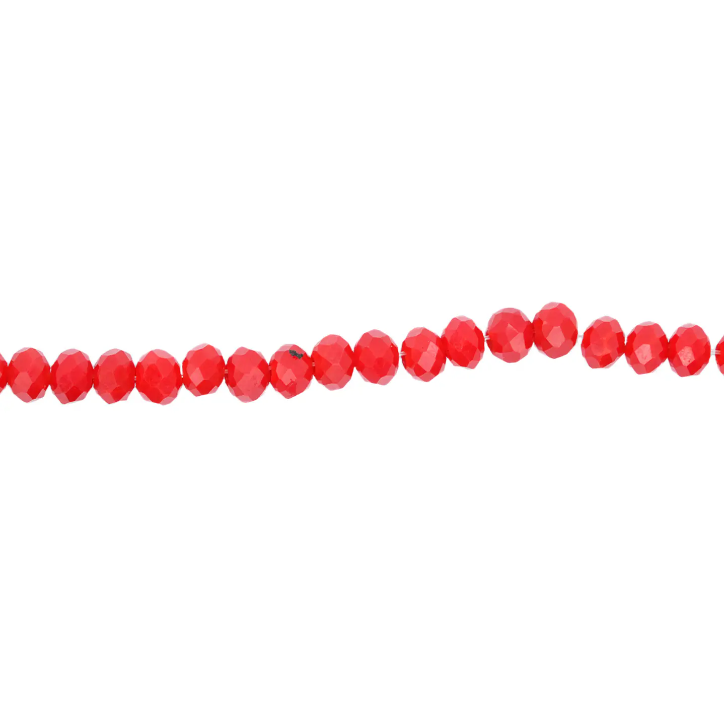 CRISTAL MURANO ROJO MATE # 4MM 1