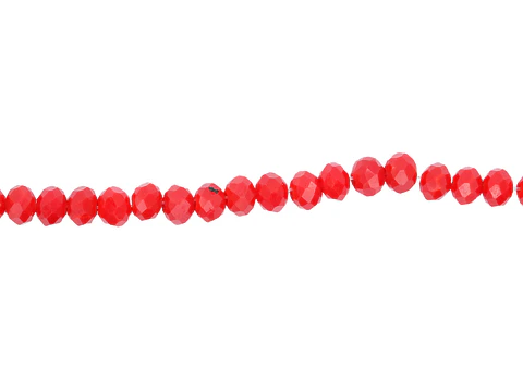 CRISTAL MURANO ROJO MATE # 4MM