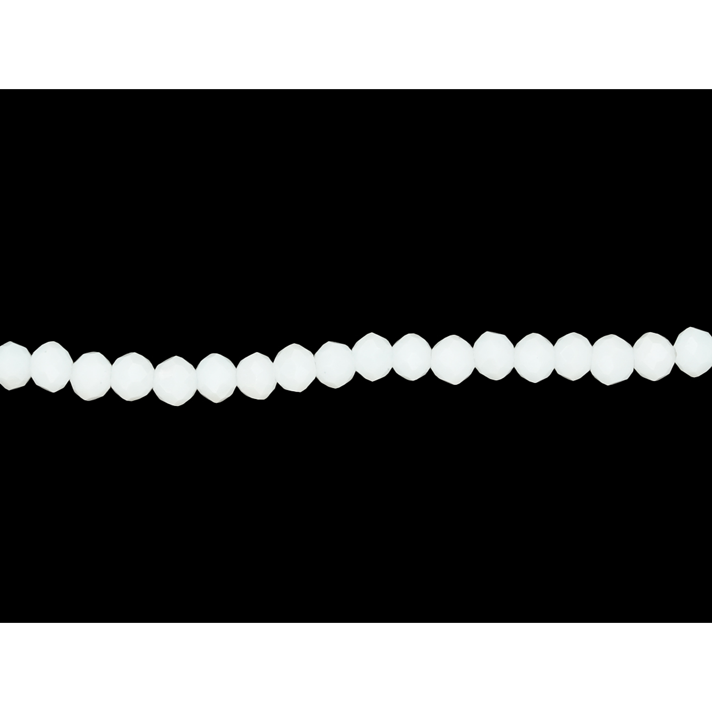 CRISTAL MURANO BLANCO MATE AB # 4MM 1