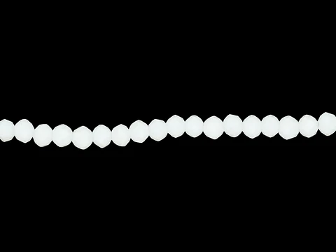 CRISTAL MURANO BLANCO MATE AB # 4MM