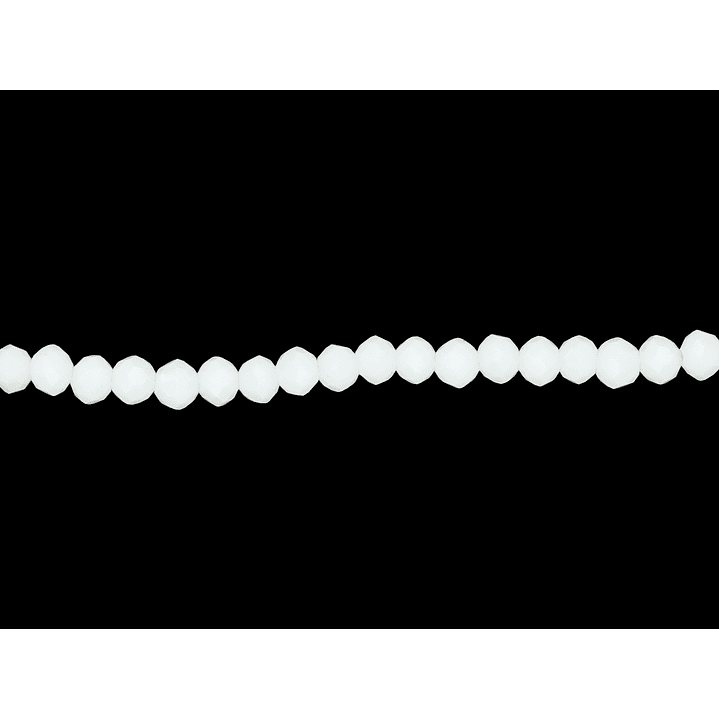 CRISTAL MURANO BLANCO MATE AB # 4MM 1